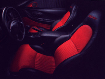z06 red / black interior